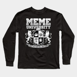 Meme University - Funny College Parody Long Sleeve T-Shirt